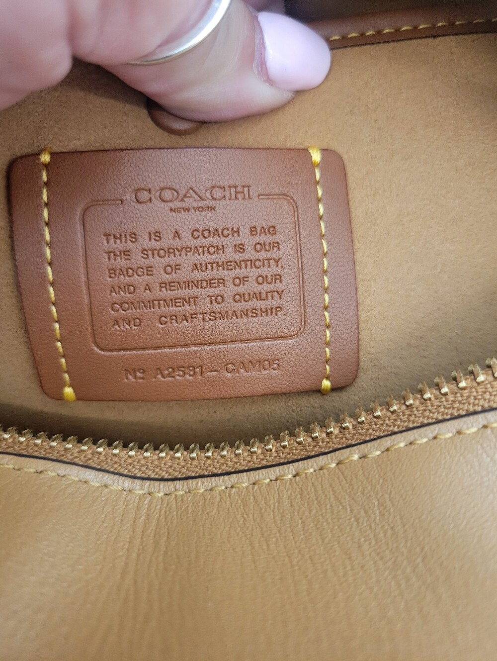 Coach Soft Empire 28 in Honey Brown - Picture 9 of 13